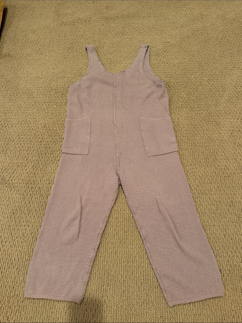 Free People Women’s Knit Sleeveless Jumpsuit - Mauve - Picture 1 of 3